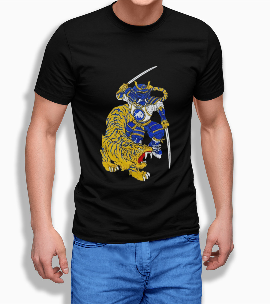 Warpath Buffalo Sabres Samurai With Tiger T-Shirt