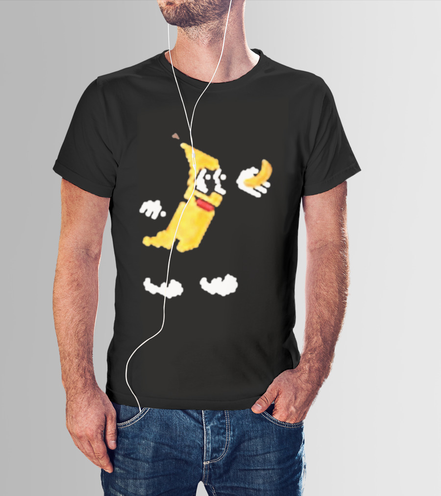 Spacex Banana Pixelated Cartoon T-Shirt