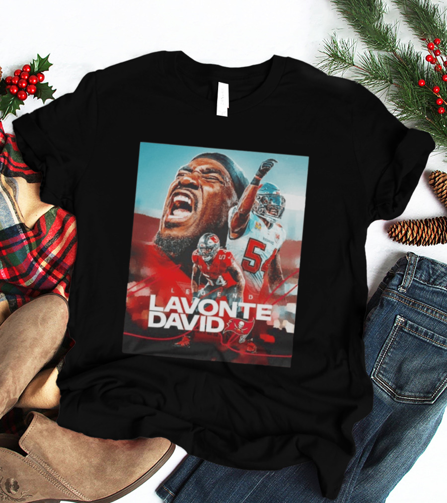 Lavonte David Legend Tampa Bay Buccaneers NFL Collage T-Shirt