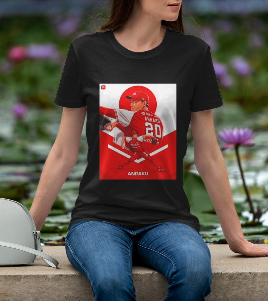 Tomohiro Anraku Diablos Rojos México Baseball Pitcher 20 Red Uniform T-Shirt