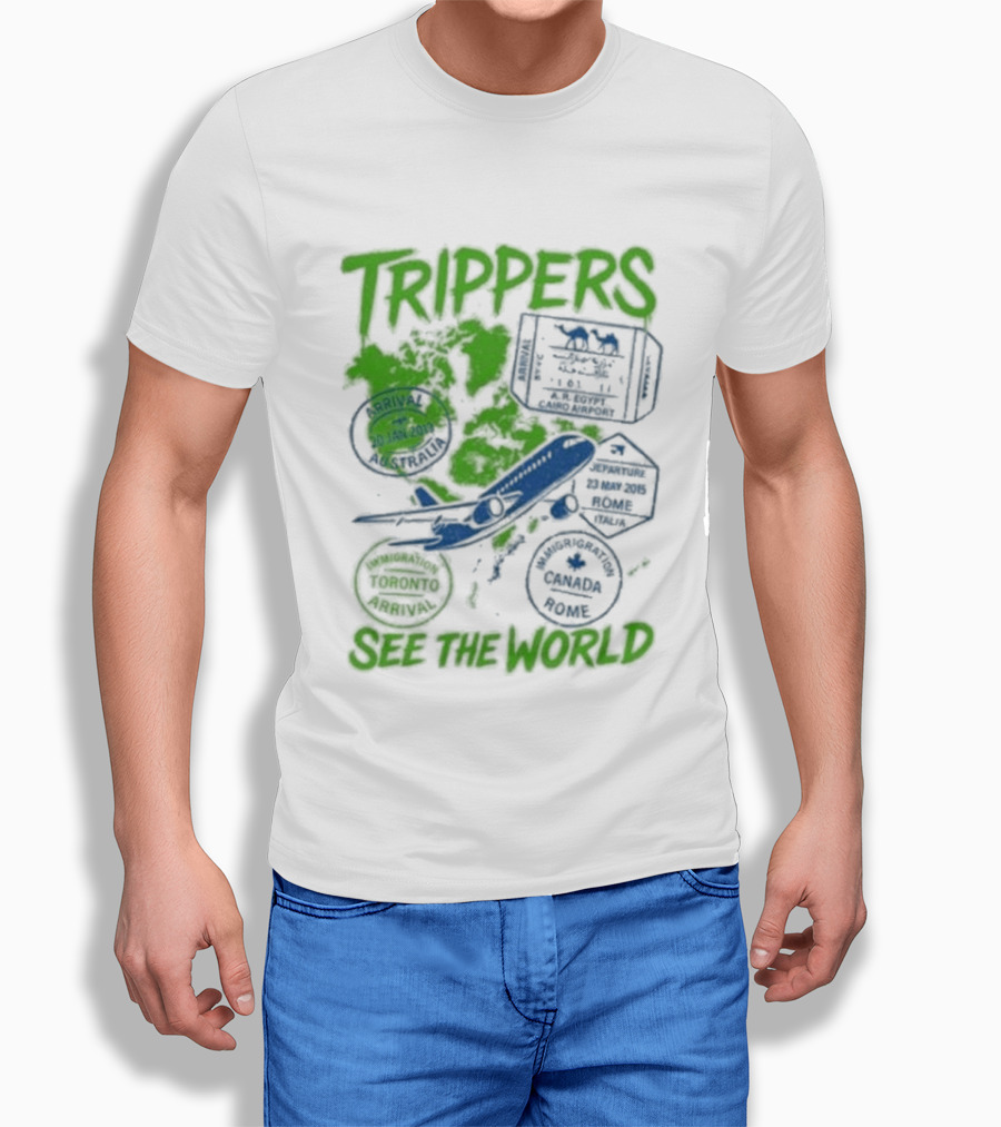 Trippers Travel Explore Adventure See The World T-Shirt