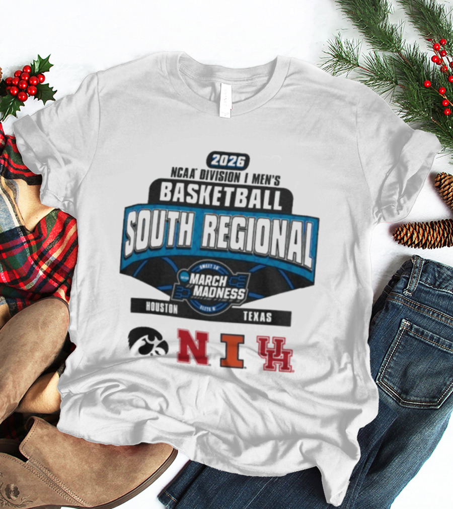 2026 NCAA DI Men's Basketball March Madness South Regional Iowa Northern Illinois Texas T-Shirt