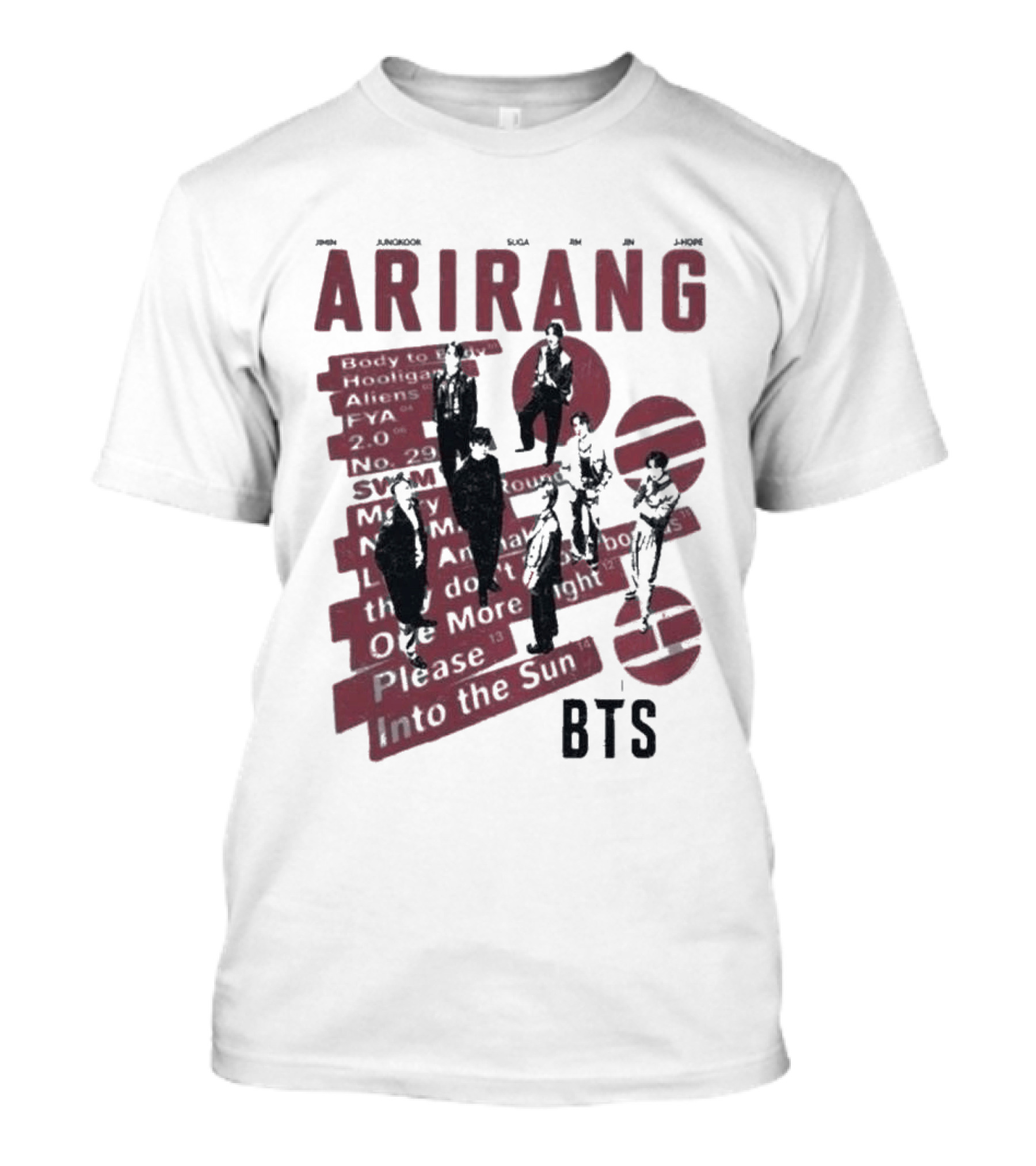 Arirang BTS Kpop Comfort Colors Jungkook Jimin Suga RM V Jin Jhope T-Shirt