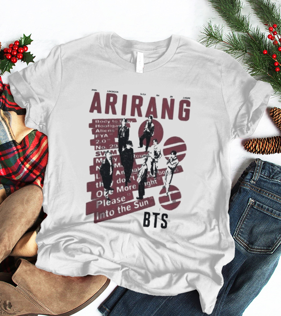 Arirang BTS Kpop Comfort Colors Jungkook Jimin Suga RM V Jin Jhope T-Shirt