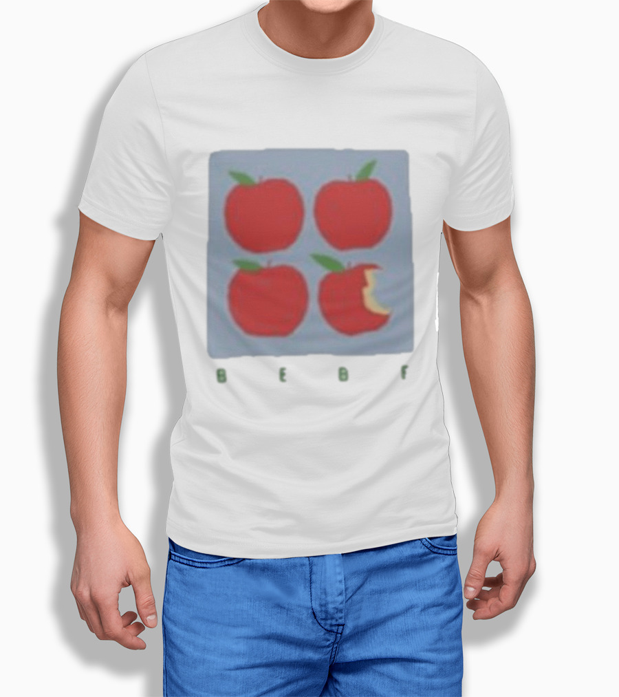 Bebe Stockwell Apple Pop Art Four Red Apples With Bite T-Shirt