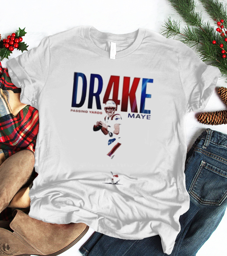 DRAKE MAYE 4K Passing Yards Football Quarterback T-Shirt