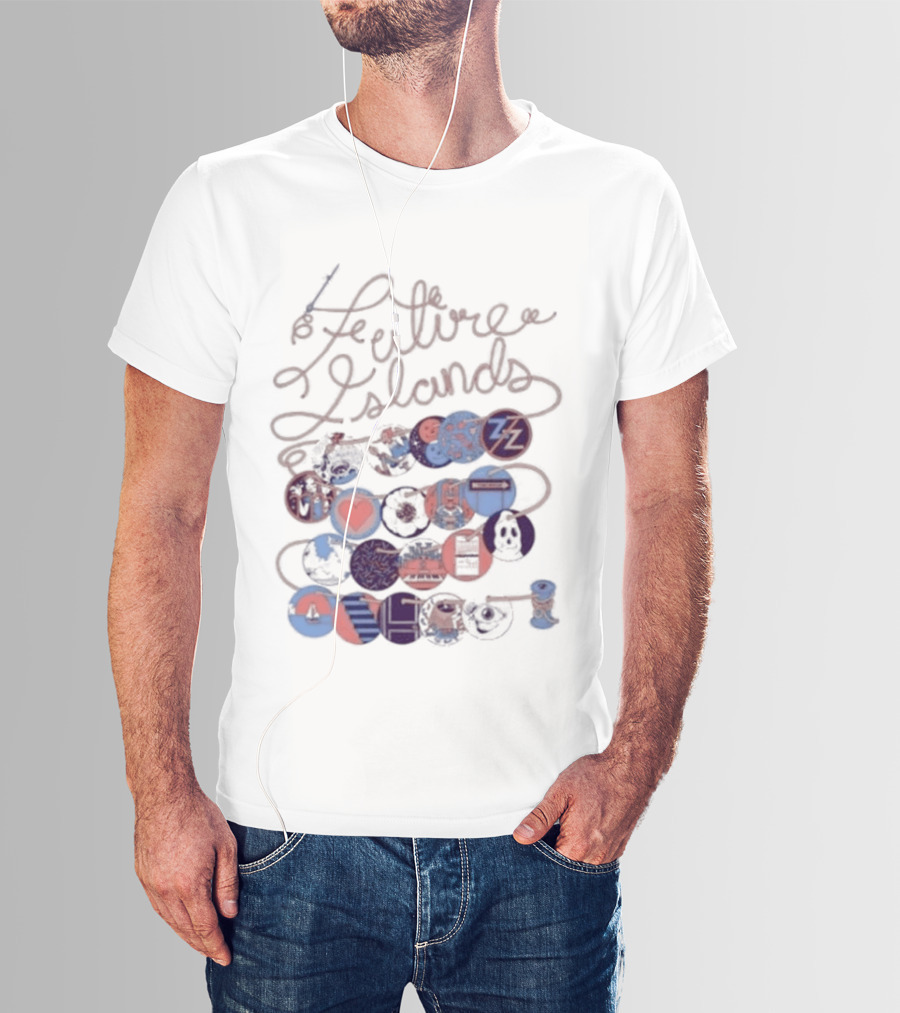 Future Islands The Never Ending Scribble Hearts And Circles T-Shirt