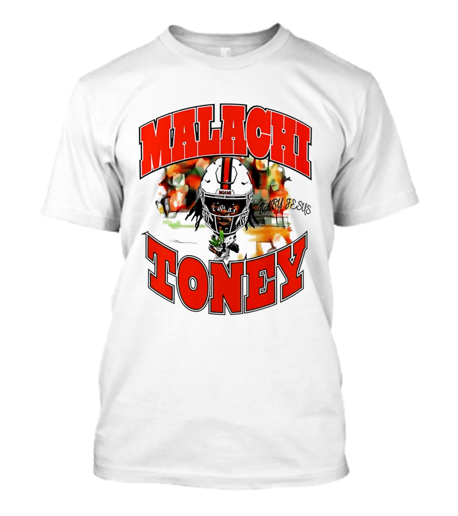 Malachi Toney Baby Jesus Miami Hurricanes T-Shirt
