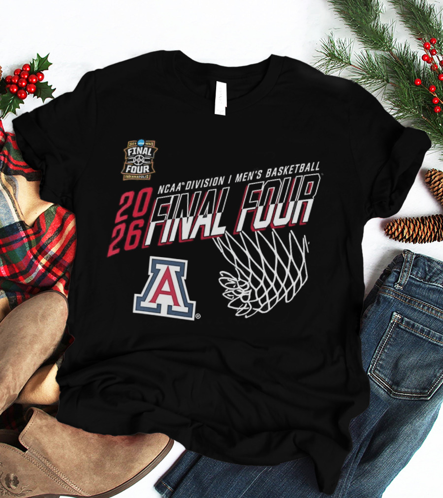 Arizona Wildcats 2026 NCAA Division I Men's Basketball Final Four Indiana T-Shirt