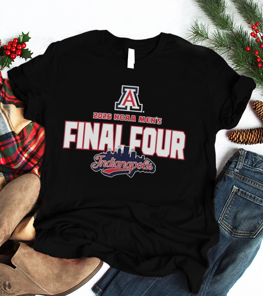 Arizona Wildcats 2026 NCAA Men's Basketball Final Four Indianapolis T-Shirt