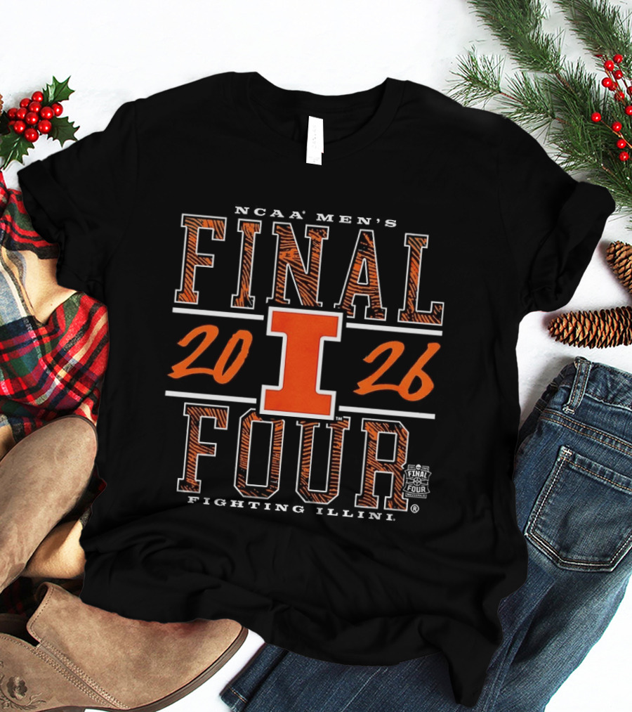 NCAA Men's Final Four 2026 Illinois Fighting Illini Basketball T-Shirt