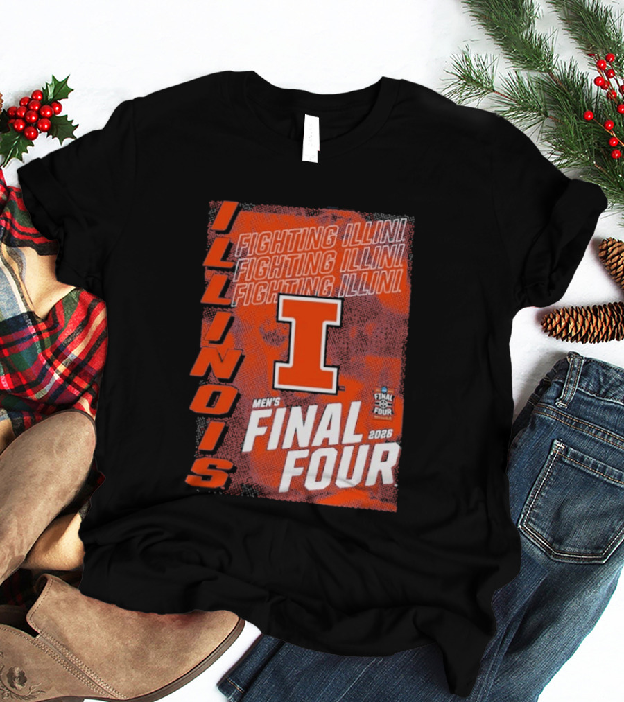 Illinois Fighting Illini Men's Final Four 2026 Basketball T-Shirt