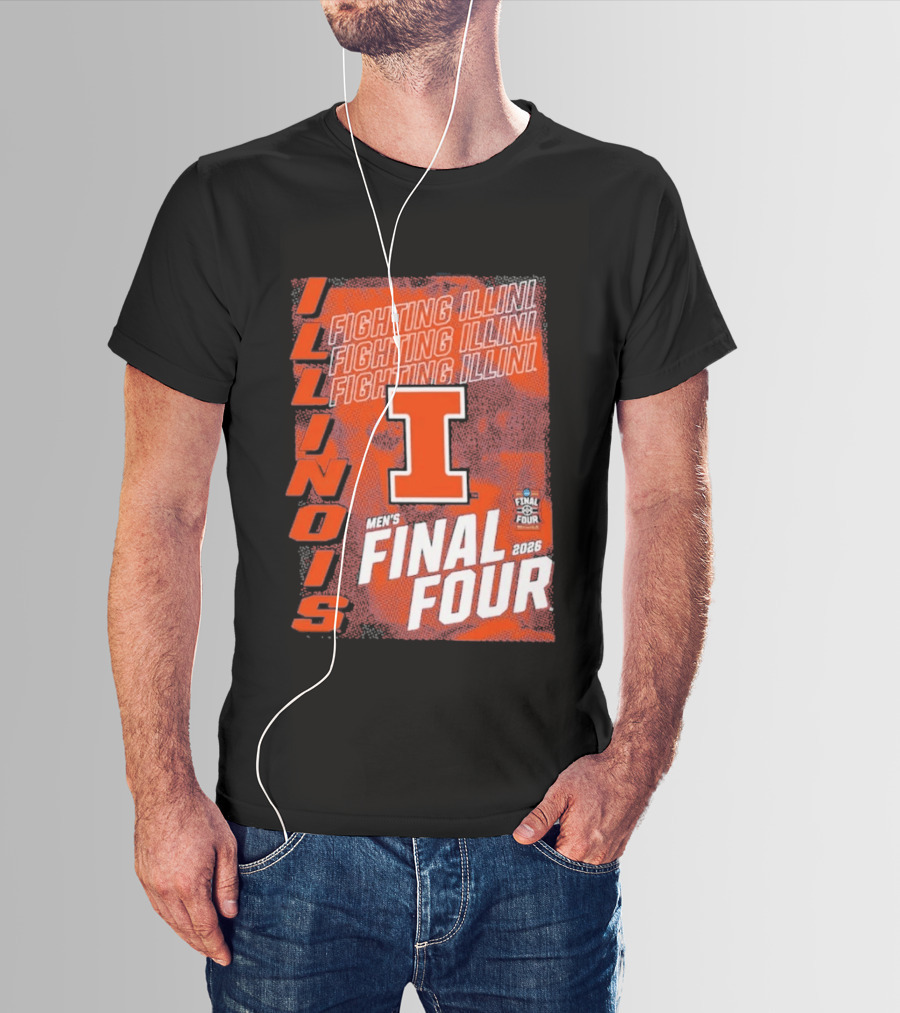 Illinois Fighting Illini Men's Final Four 2026 Basketball T-Shirt