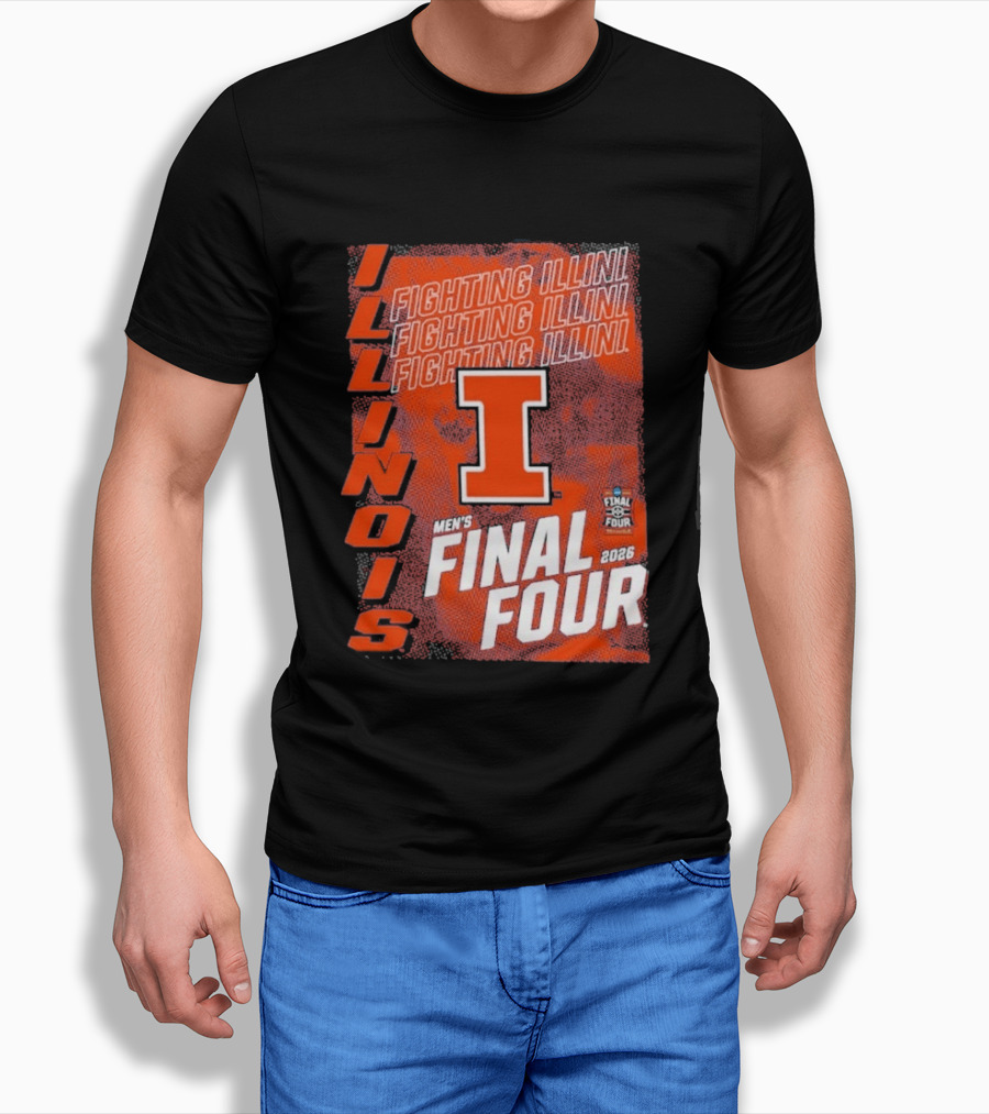 Illinois Fighting Illini Men's Final Four 2026 Basketball T-Shirt