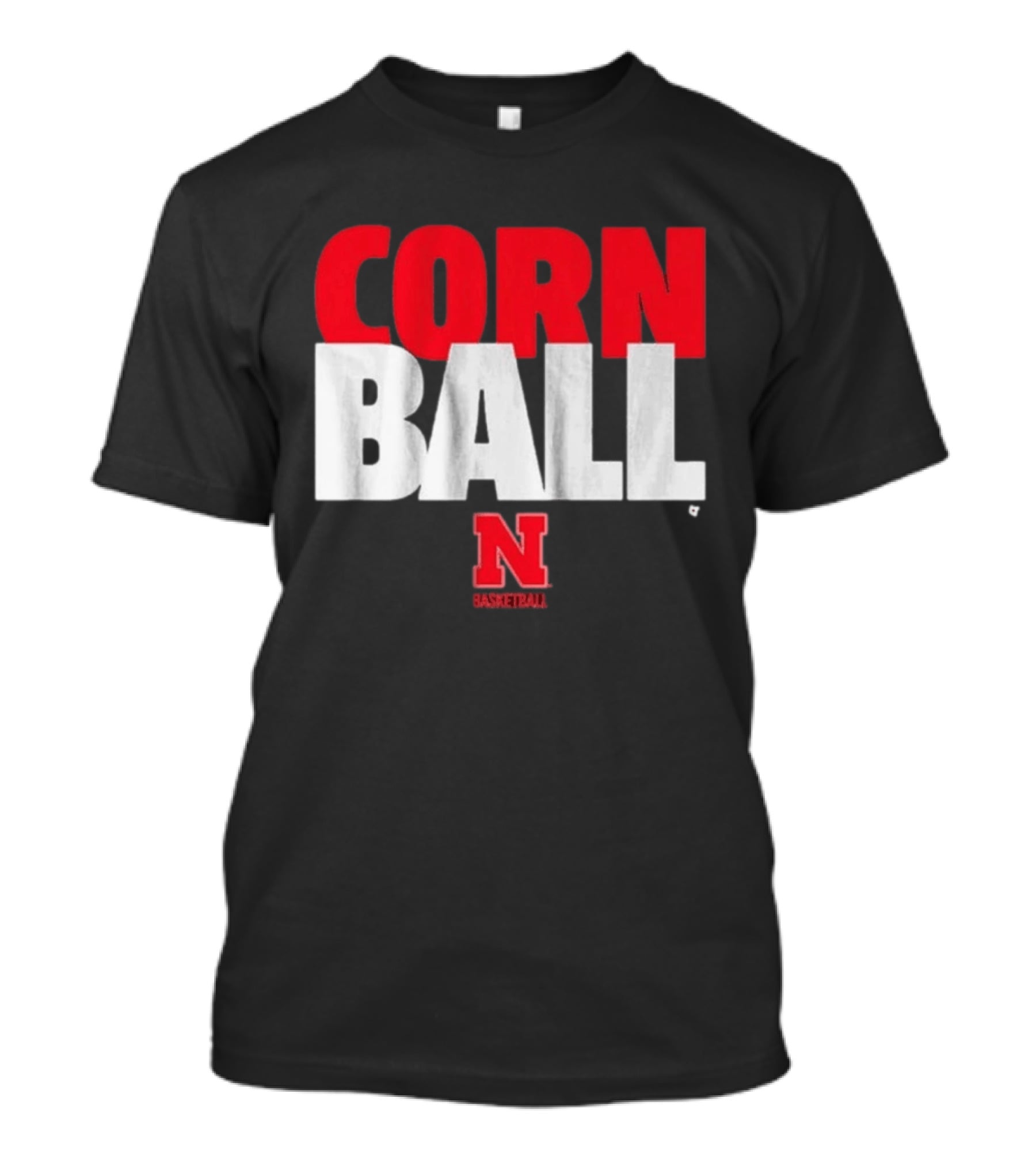 Nebraska Cornhuskers Corn Ball Basketball T-Shirt