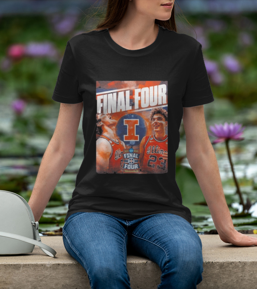 Final Four 2026 Illinois Fighting Illini Indianapolis NCAA Mens Basketball T-Shirt