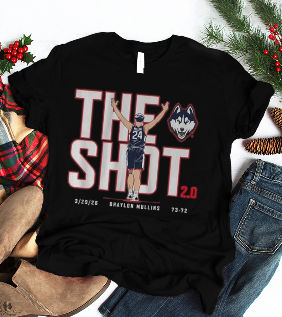 UConn Basketball Braylon Mullins The Shot 2 3 28 23 Huskies 73 72 T-Shirt