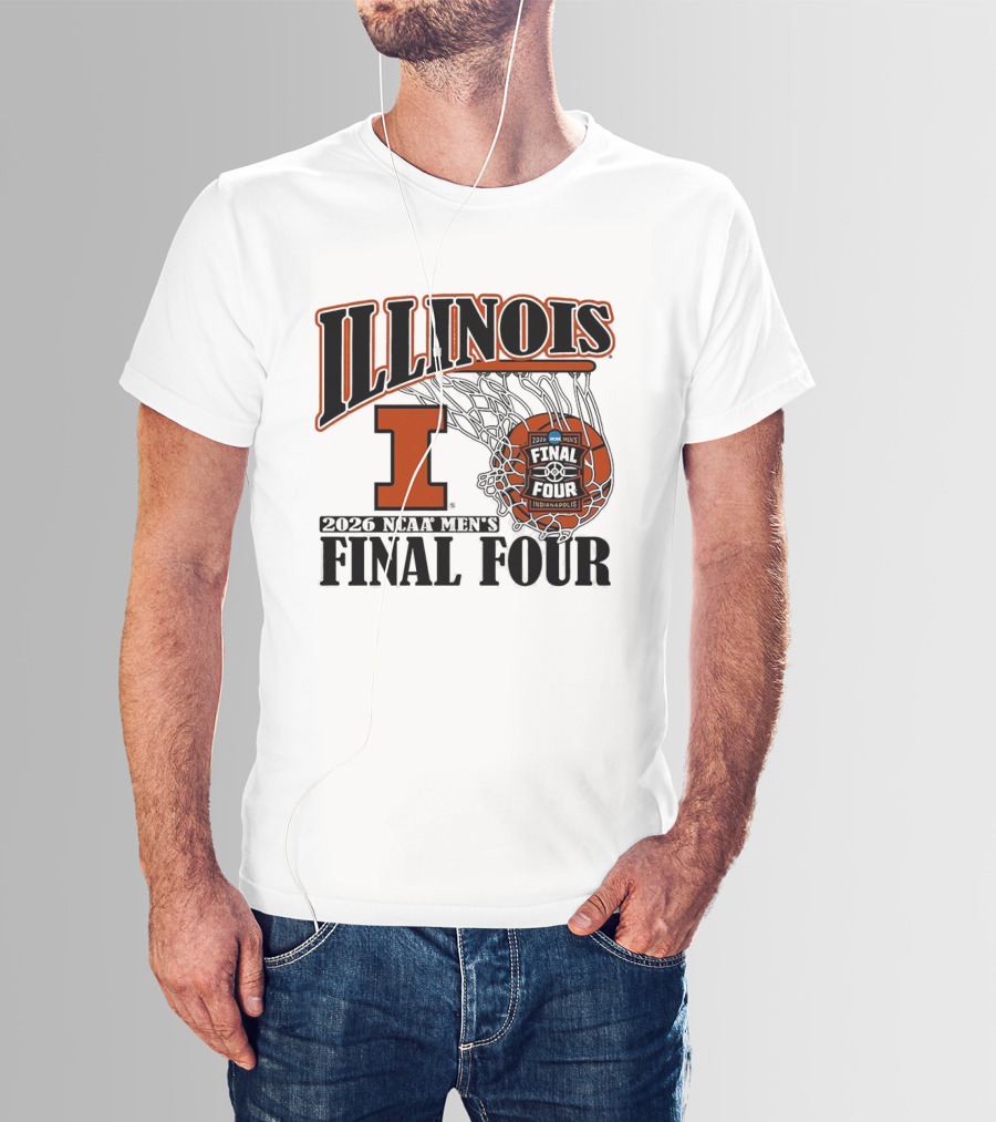 Illinois Fighting Illini NCAA Men's Basketball Final Four 2026 Indianapolis T-Shirt