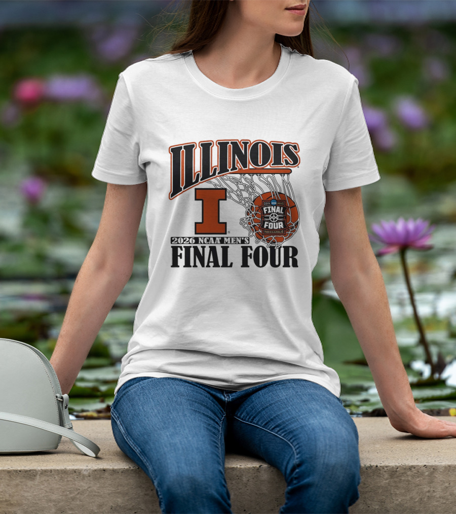 Illinois Fighting Illini NCAA Men's Basketball Final Four 2026 Indianapolis T-Shirt