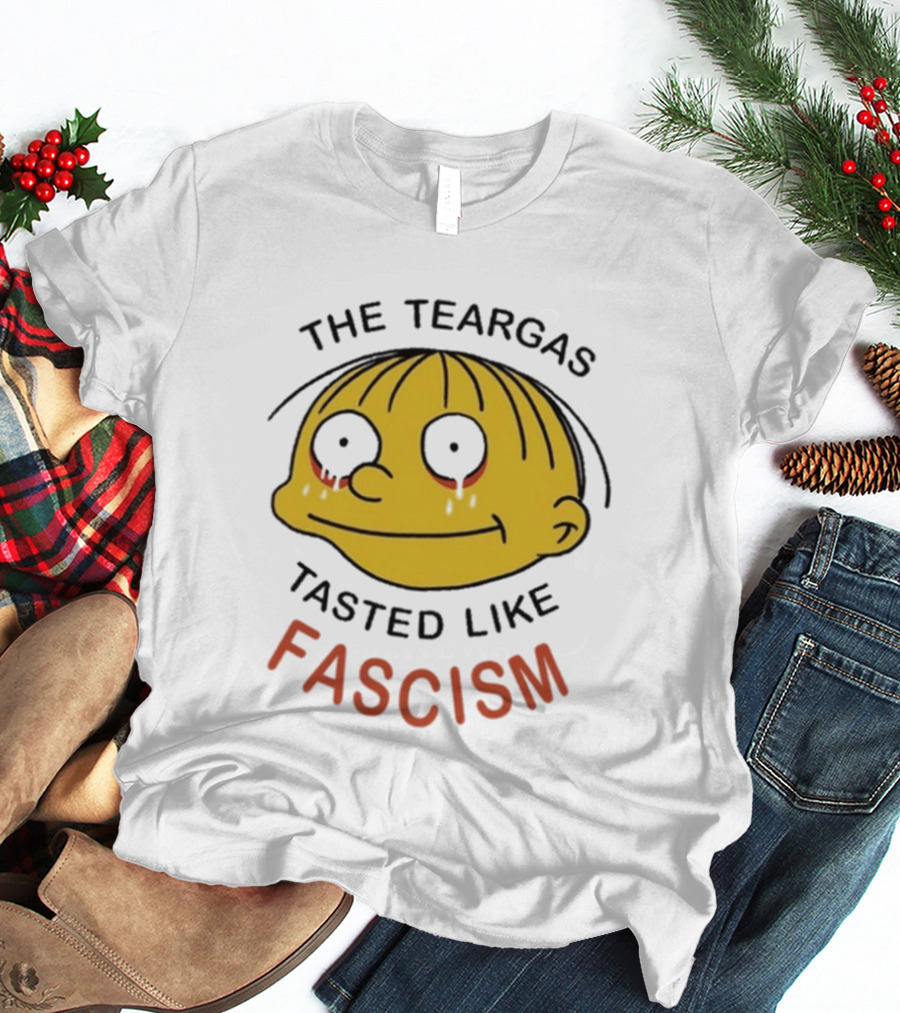 The Teargas Tasted Like Fascism Yellow Cartoon T-Shirt