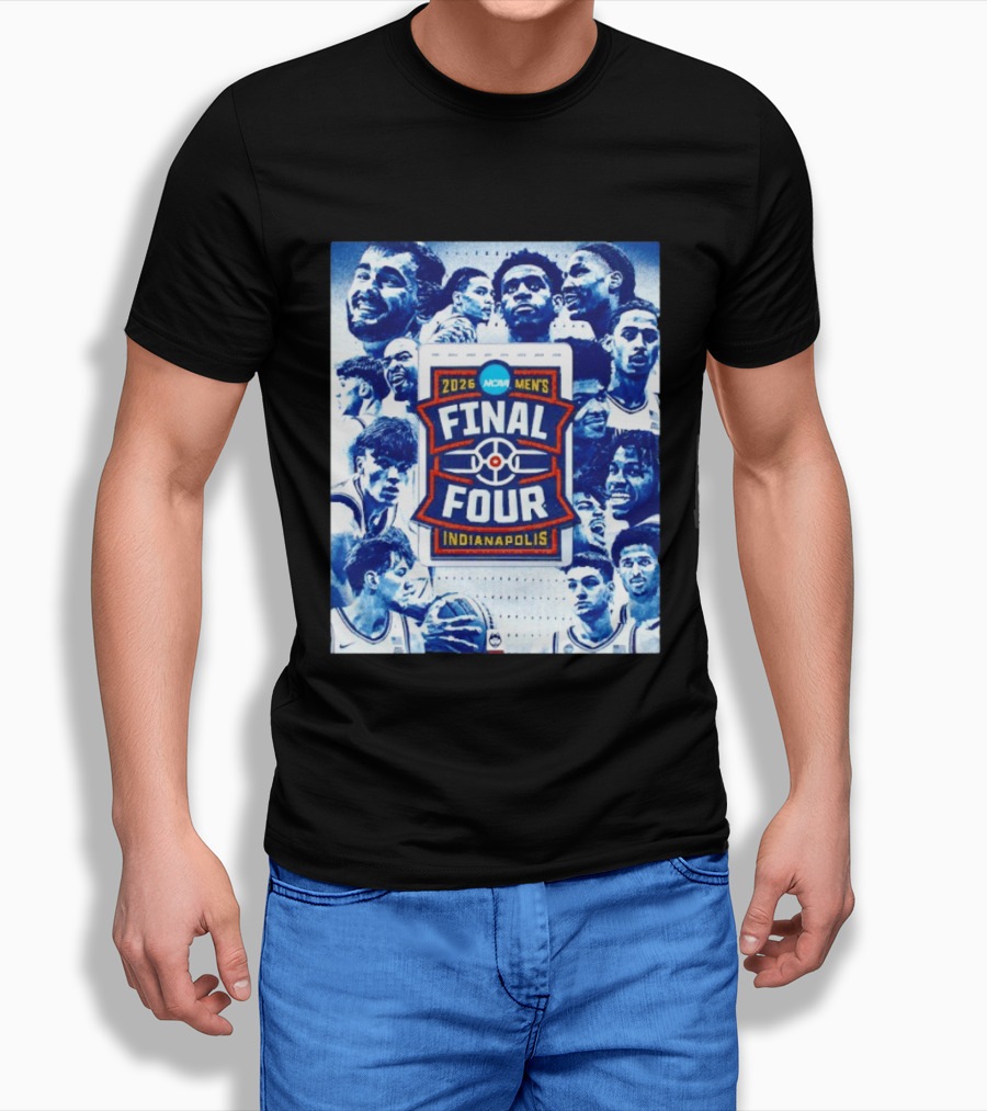 2026 NCAA Men's Final Four Indianapolis Basketball UConn Huskies Players T-Shirt