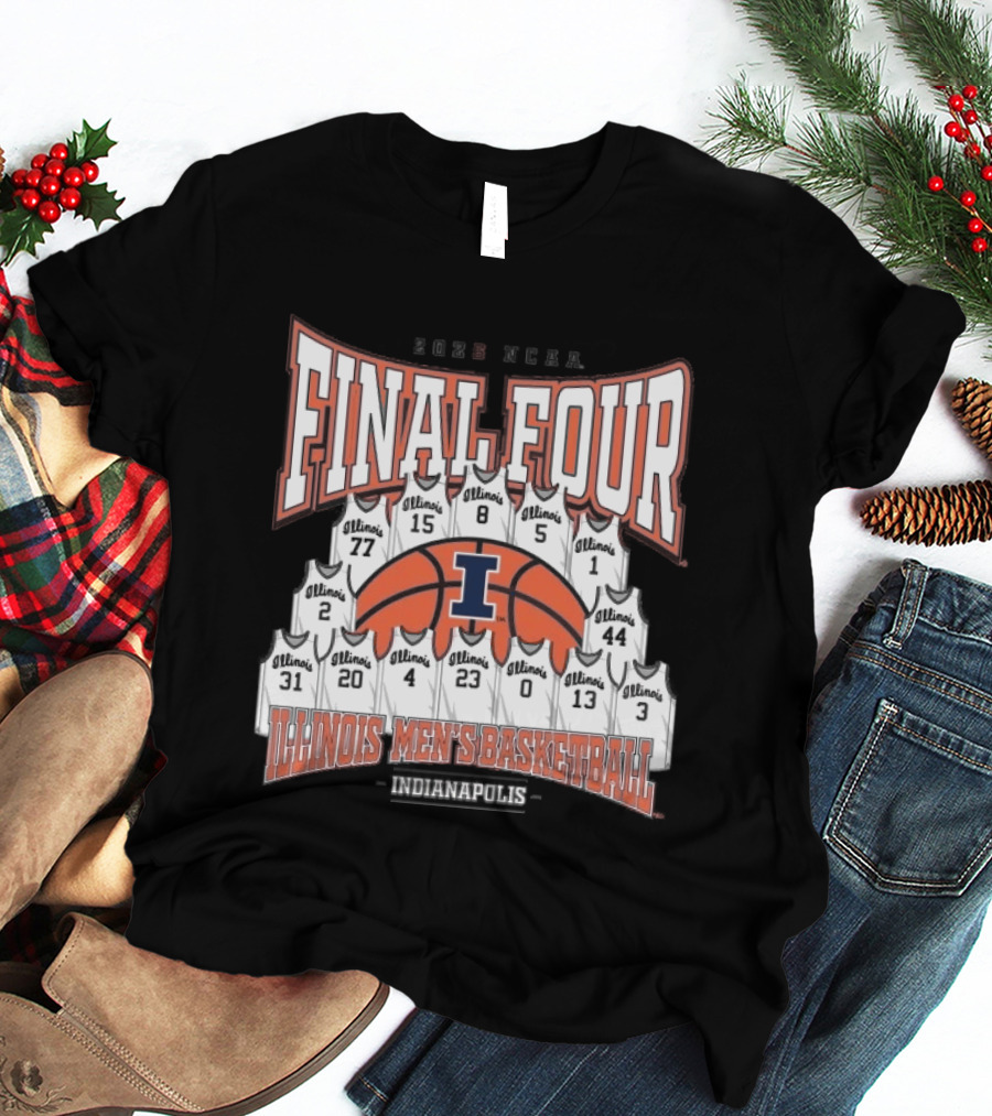 2026 NCAA Final Four Illinois Mens Basketball Indianapolis T-Shirt