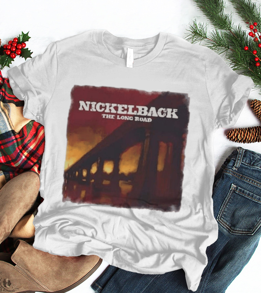 Nickelback The Long Road 2023 Album Art Bridge T-Shirt