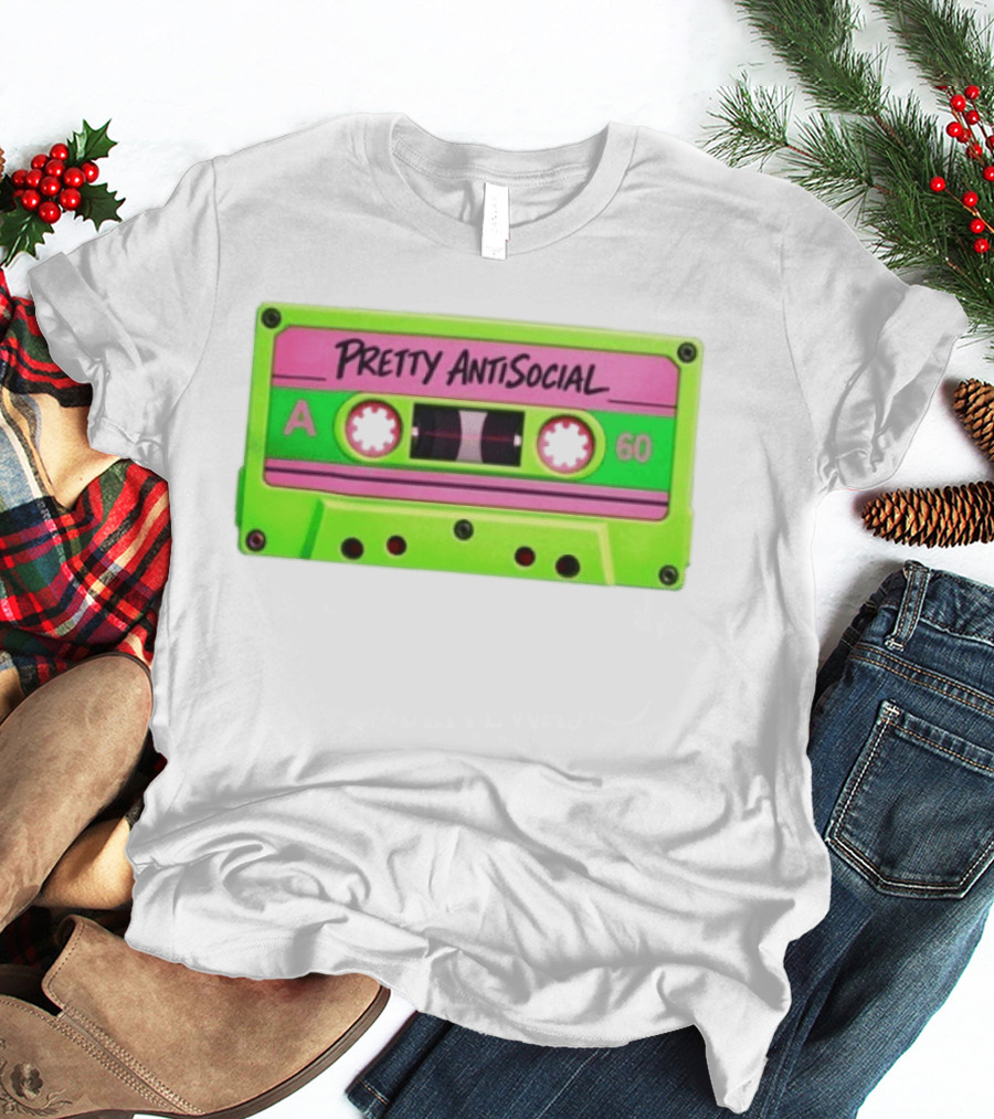 Pretty AntiSocial Pink Green Cassette A 60 T-Shirt