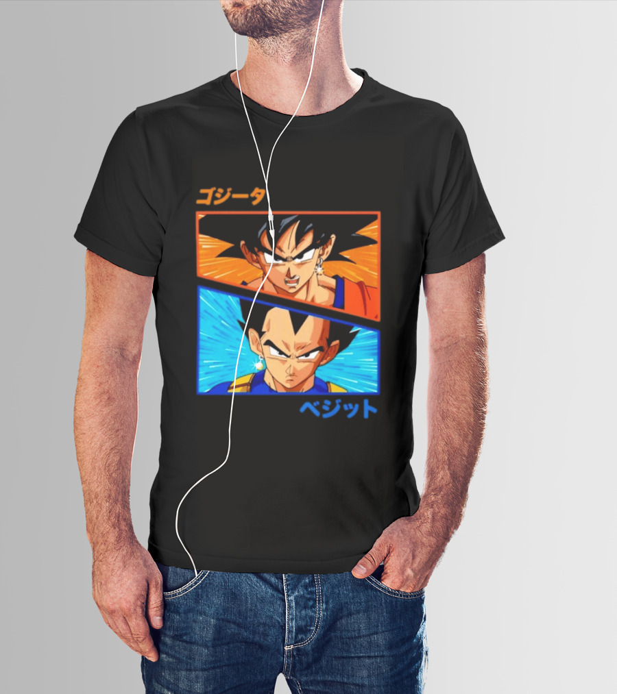 Gogeta Vegito Fusion Transformation Dragon Ball Z Super Saiyan Anime T-Shirt