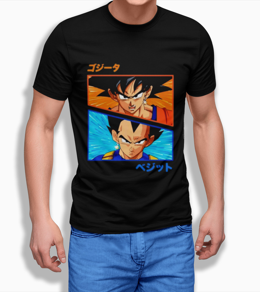 Gogeta Vegito Fusion Transformation Dragon Ball Z Super Saiyan Anime T-Shirt