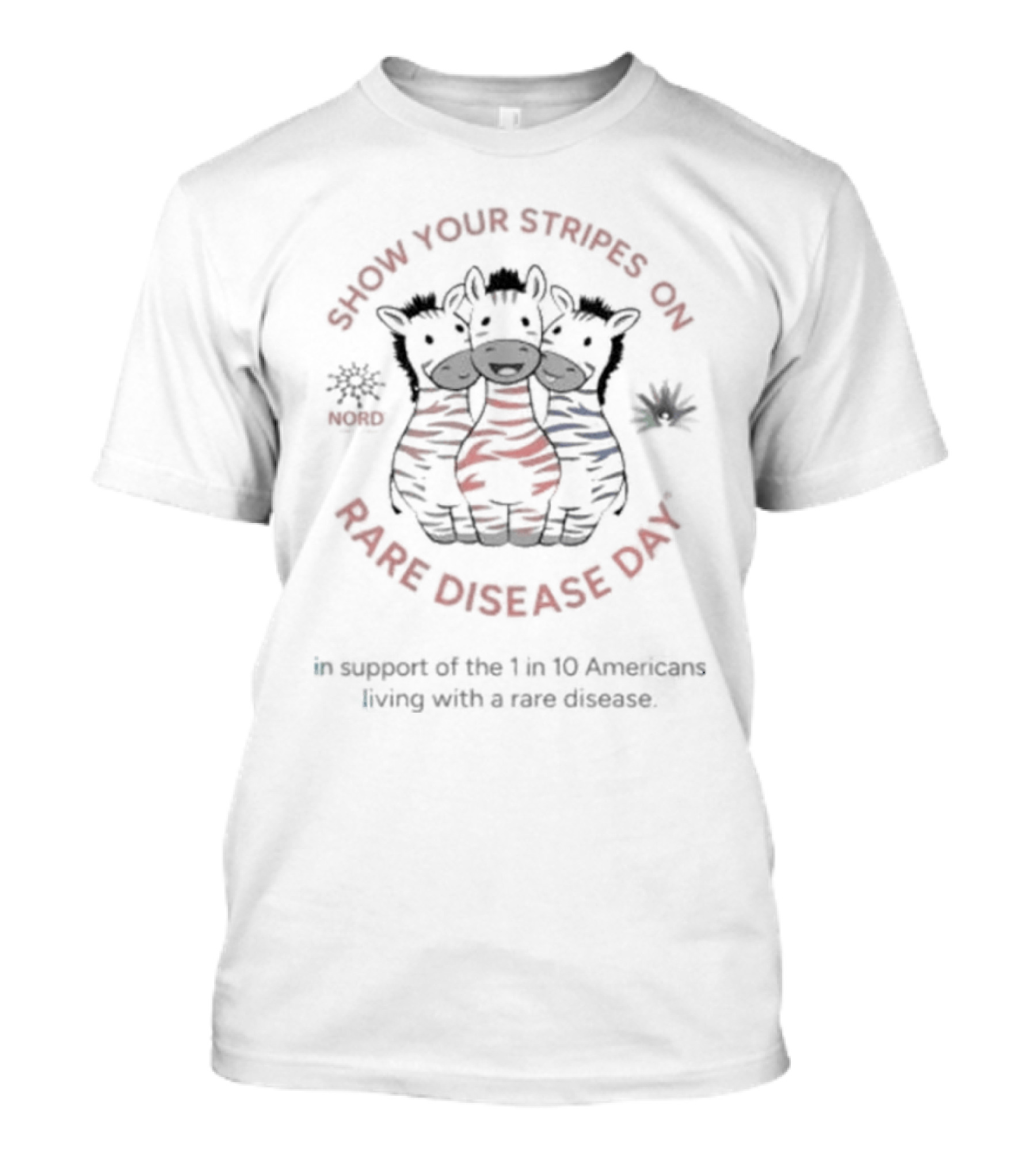 Show Your Stripes On Rare Disease Day Llamas Living With A Rare Disease T-Shirt