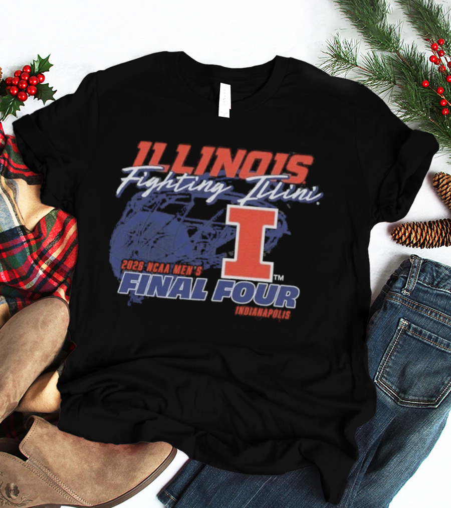 Illinois Fighting Illini 2026 NCAA Men's Final Four Champions T-Shirt