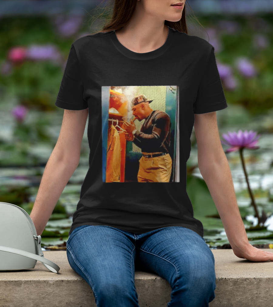 Jalen Hurts Celebrating Smoking Cigar Locker Room Moment T-Shirt