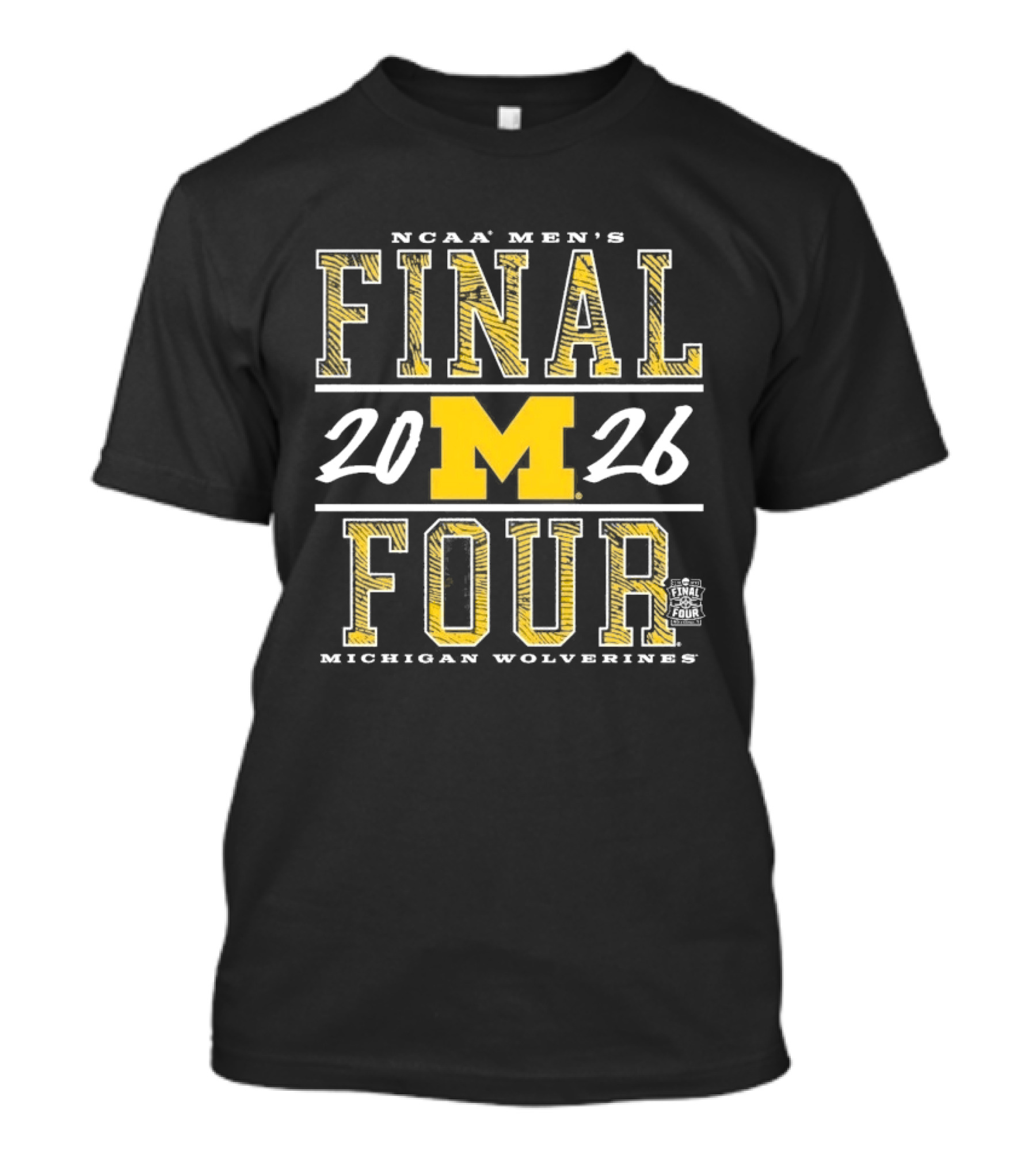 Michigan Wolverines 2026 NCAA Men's Basketball Final Four T-Shirt