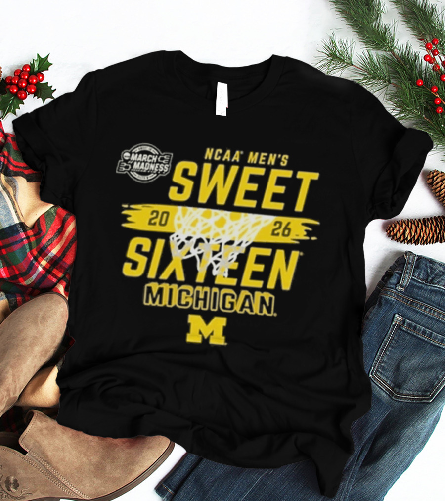 NCAA Men's Sweet 2026 Sixteen Michigan Basketball M T-Shirt