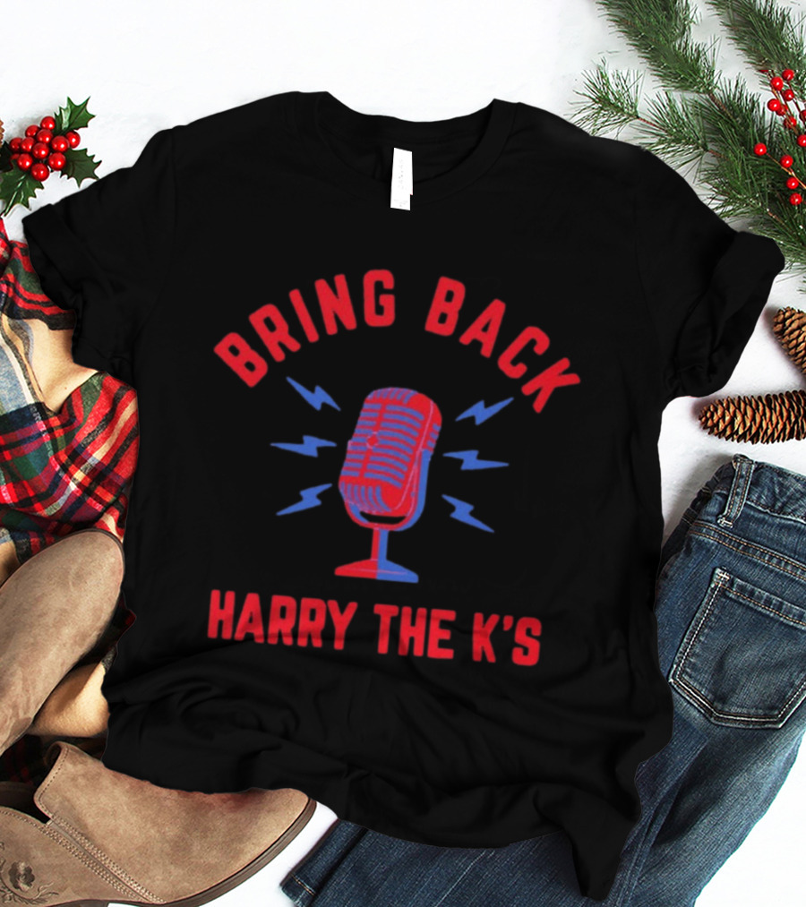 Bring Back Harry The K's Mic Philadelphia Phillies Microphone Lightning T-Shirt