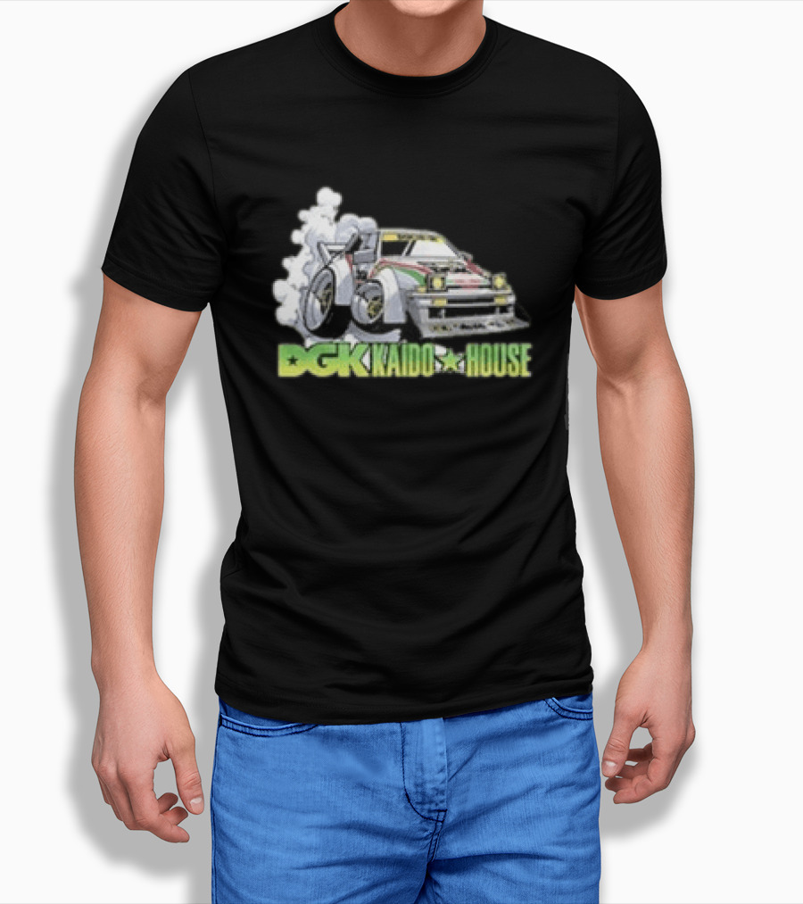 DGK Kaido House Street Spec Wide Open Racing Car Drift T-Shirt