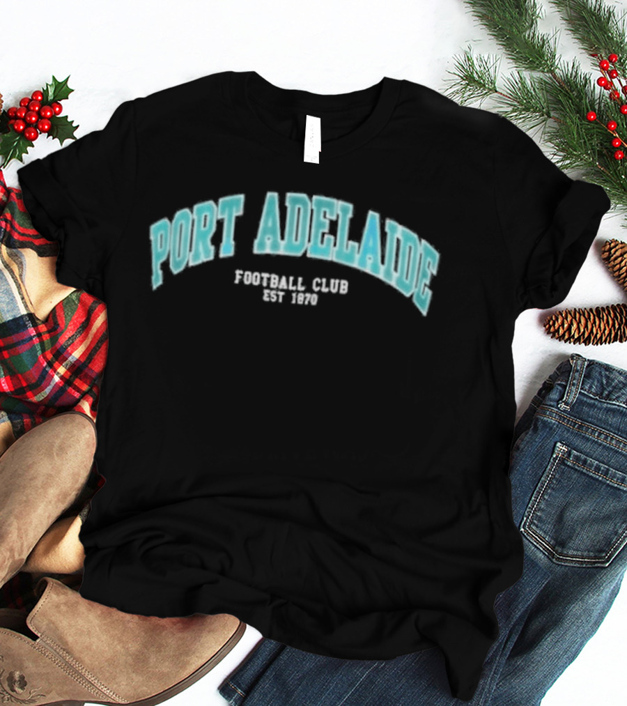 Port Adelaide Football Club Est 1870 Essentials Arch T-Shirt