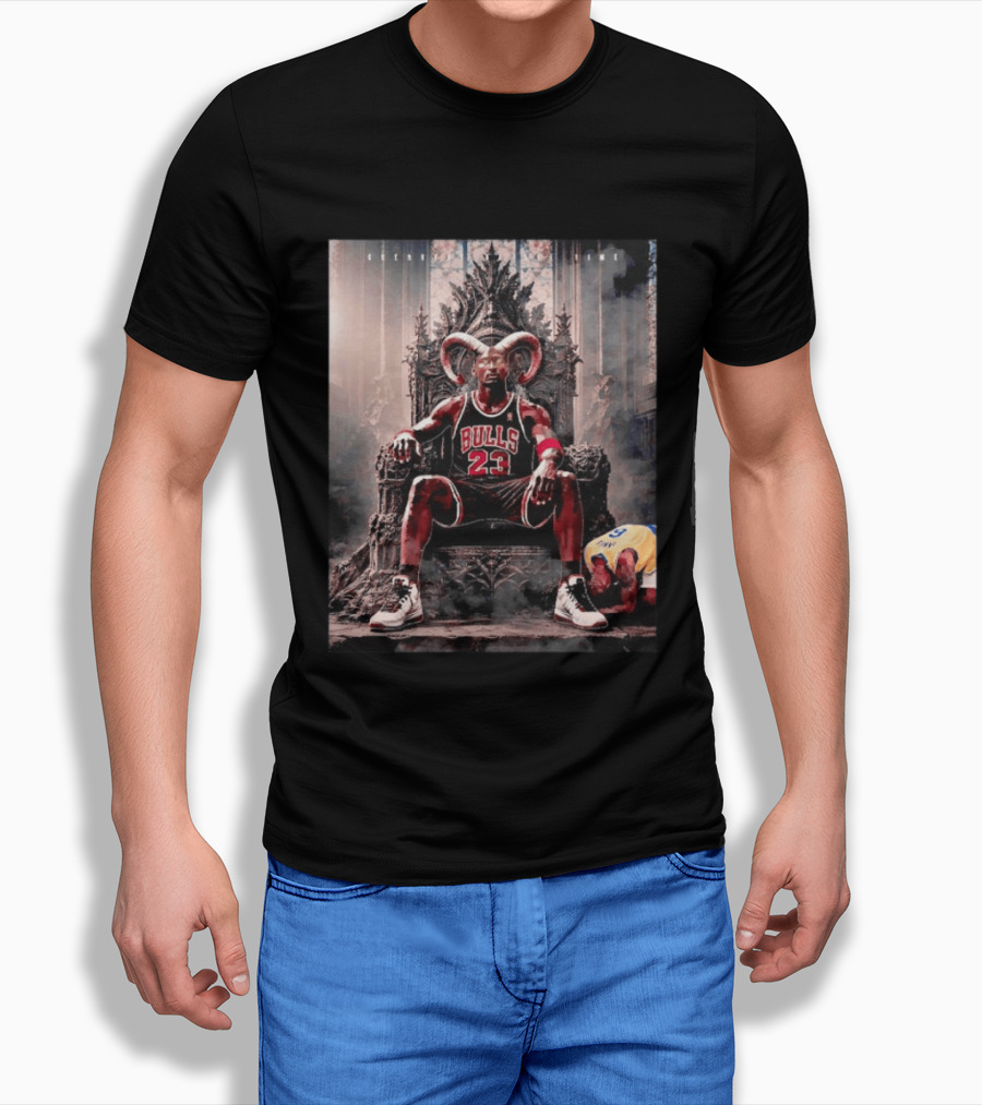 GOAT Michael Jordan Number 23 Chicago Bulls Legendary Throne T-Shirt