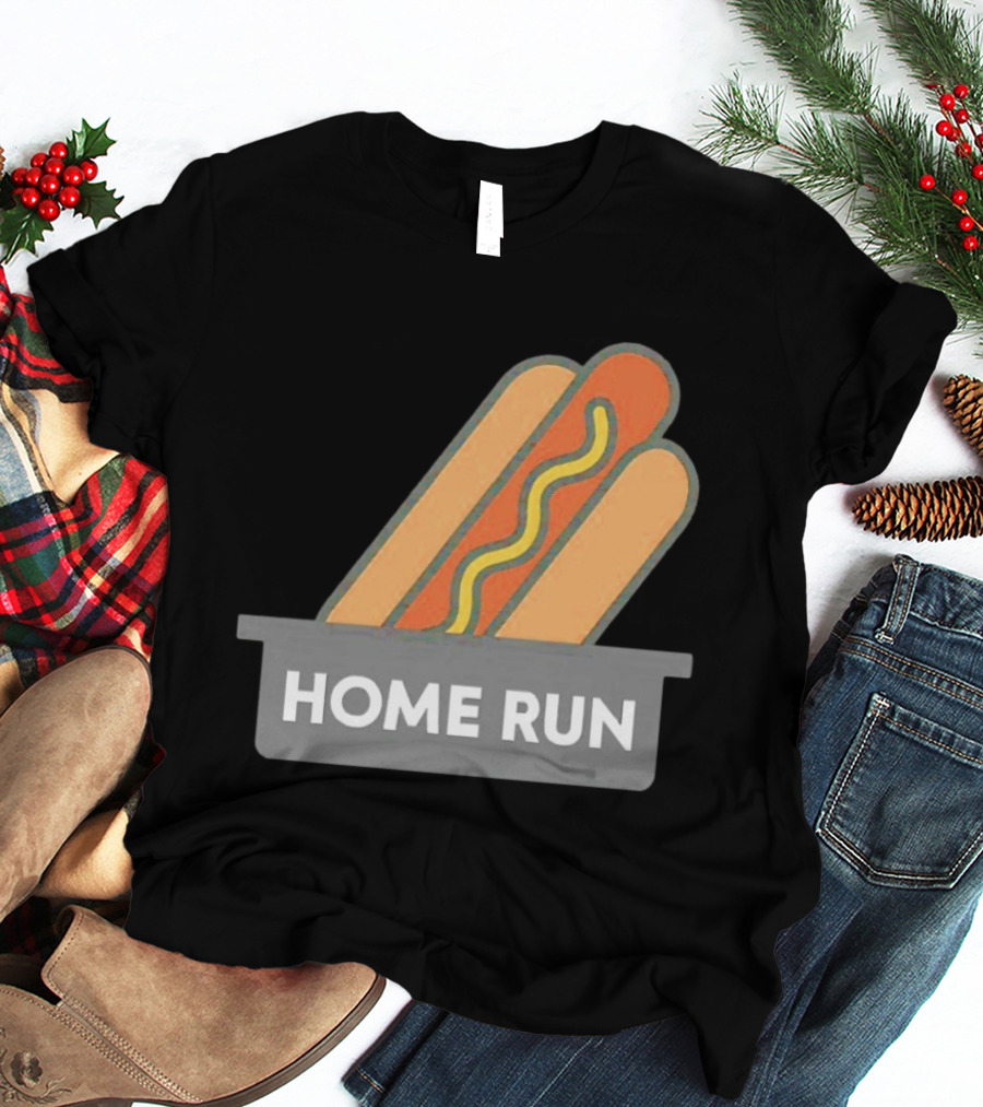 Home Run Hot Dog New York Mets Baseball Fan T-Shirt