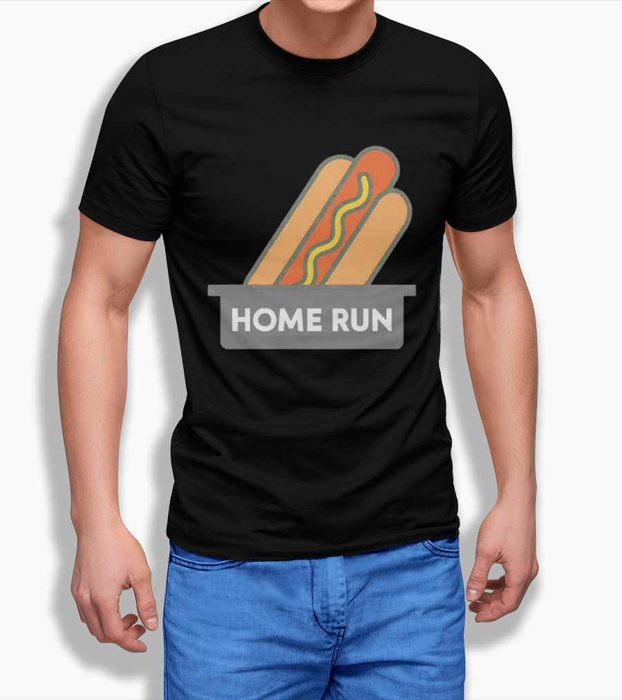 Home Run Hot Dog New York Mets Baseball Fan T-Shirt