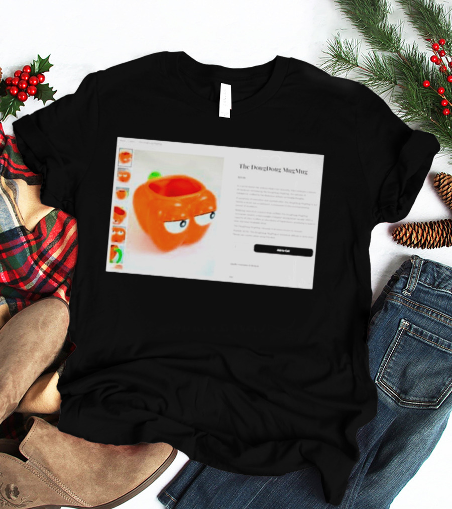 I Hate The Dougdoug Mugmug Orange Pumpkin Face T-Shirt