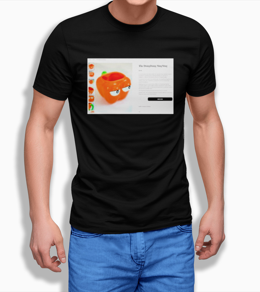 I Hate The Dougdoug Mugmug Orange Pumpkin Face T-Shirt