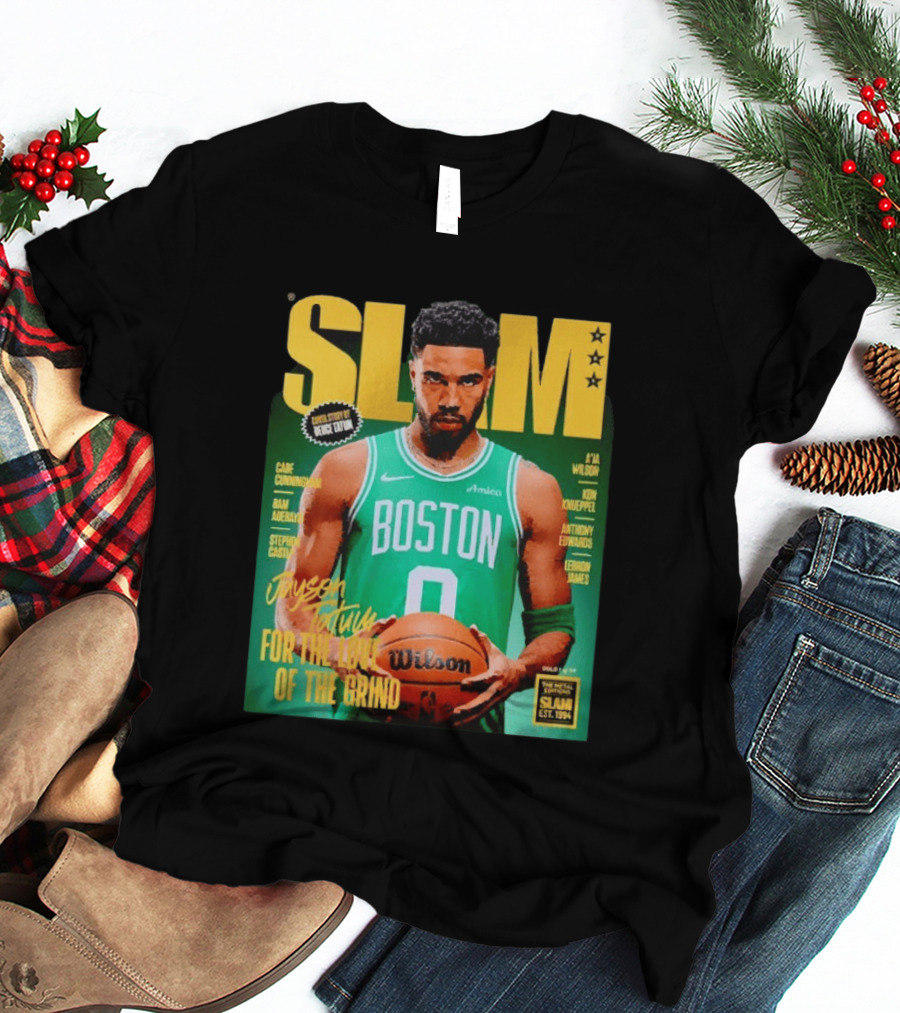 Slam Magazine Jayson Tatum Boston Celtics For The Love Of The Grind T-Shirt
