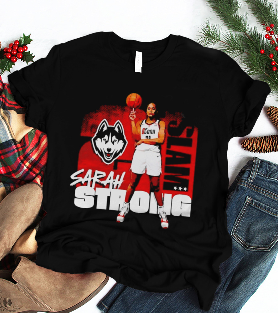 UConn Huskies SLAM Sarah Strong No 21 Women's Basketball T-Shirt