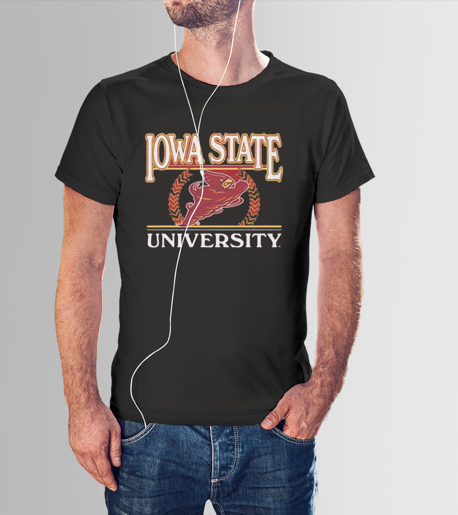Iowa State University Seal Laurel Cyclone T-Shirt