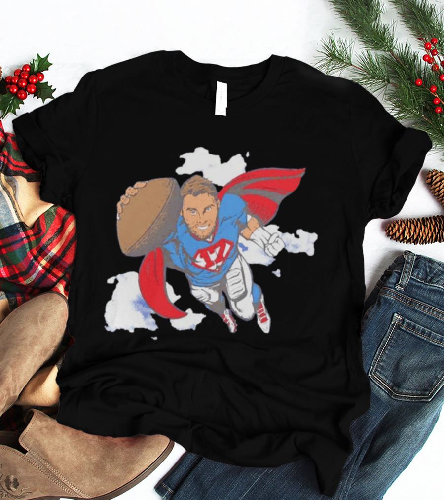Superhero Football Josh Allen Buffalo Bills T-Shirt