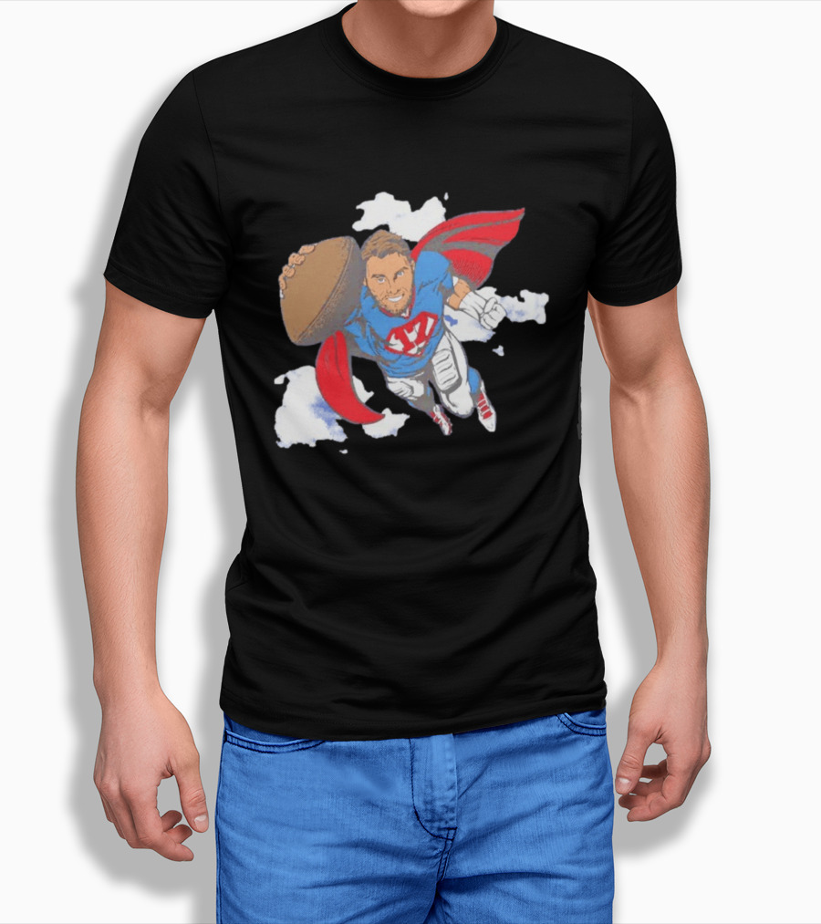 Superhero Football Josh Allen Buffalo Bills T-Shirt