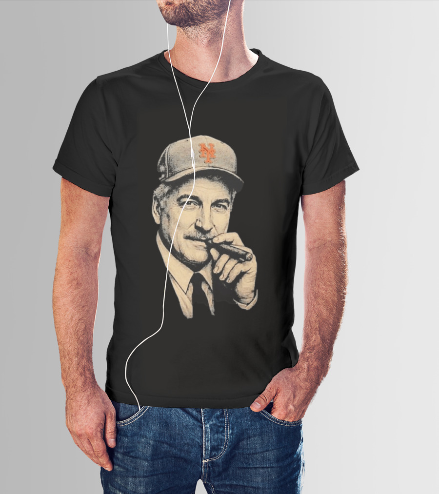 Keith Hernandez Cigar New York Mets Cap T-Shirt