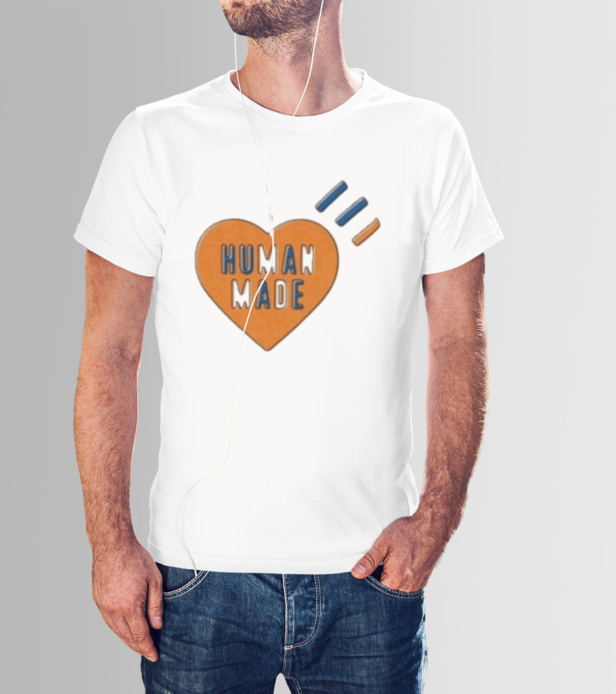 Human Made Heart Icon With Dry Alls T-Shirt